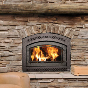 Stock Image - Fireplace X - 36 ELITE Fireplace X Wood Fireplace - Dunrite Chimney and Stove