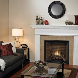 Stock Image - American Hearth - Madison Clean-Face Premium Traditional American Hearth - Dunrite Chimney and Stove