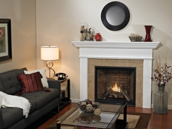 Stock Image - American Hearth - Madison Clean-Face Premium Traditional American Hearth - Dunrite Chimney and Stove