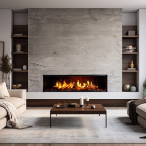 Stock Image - DaVinci Custom Fireplaces - GreenSmart Electric Fireplace DaVinci Electric Fireplace - Dunrite Chimney and Stove