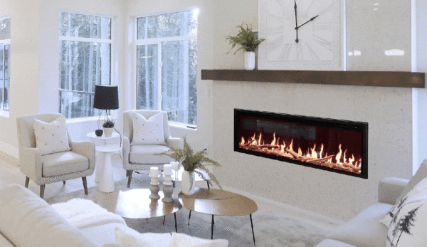 Stock Image - Modern Flames Orion Slim Electric Fireplaces - Dunrite Chimney and Stove