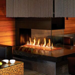 Stock Image - DaVinci Custom Fireplaces - DaVinci Collection - Pier Linear Gas Fireplace DaVinci Gas Fireplace - Dunrite Chimney and Stove