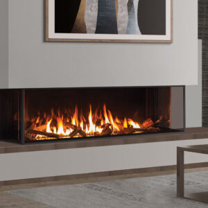 Stock Image - Urbana - U70 Screened Bay Fireplace Urbana Gas Fireplace - Dunrite Chimney and Stove