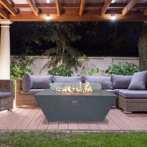 Stock Image - Grand Canyon Gas Logs - Fire Tables 24-Inch Tall Grand Canyon Gas Logs - Dunrite Chimney and Stove