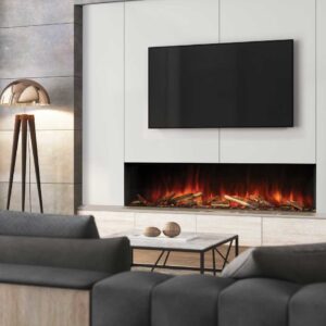 Stock Image - Uptown Electric Fireplaces - UE68 Slim Uptown Electric Fireplaces - Dunrite Chimney and Stove