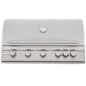 Stock Image - Blaze 40-Inch 5-Burner LTE Gas Grill Blaze Grills Gas Built-In - Dunrite Chimney and Stove