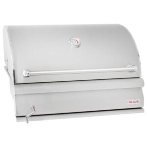 Stock Image - Blaze 32-Inch Charcoal Grill Blaze Grills Charcoal Built-In - Dunrite Chimney and Stove