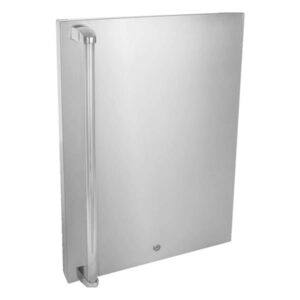 Stock Image - Blaze Stainless Steel Front Door Sleeve Upgrade 4.5 Blaze Grills Storage - Dunrite Chimney and Stove